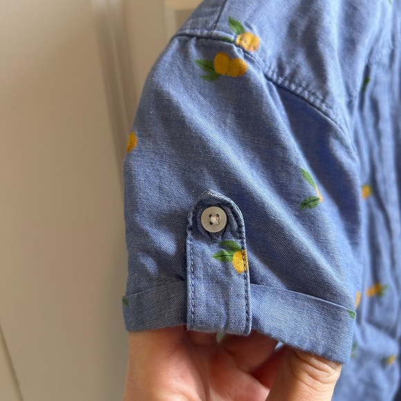 Janie and Jack Lemon Romper - Picture 6 of 6